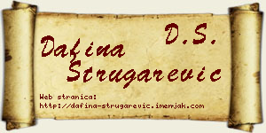 Dafina Strugarević vizit kartica